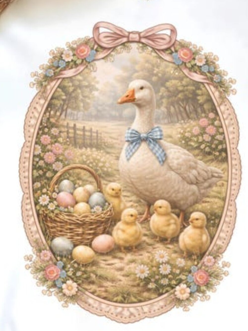 loral Easter Goose Shirt, Vintage Spring Goose Tee - Picture 2 of 3